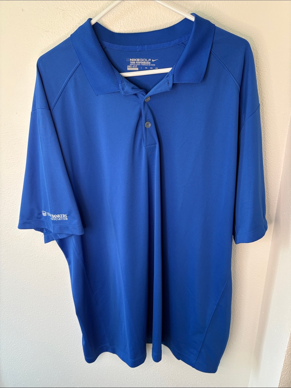 Nike Men’s Golf Polo Shirt - Royal Blue - Embroidered Iowa Bankers Association